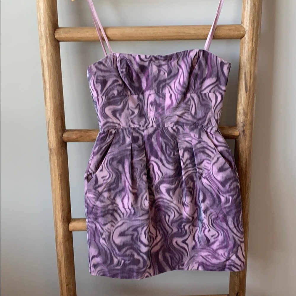 BCBG MAXAZRIA Strapless dress w/ pockets